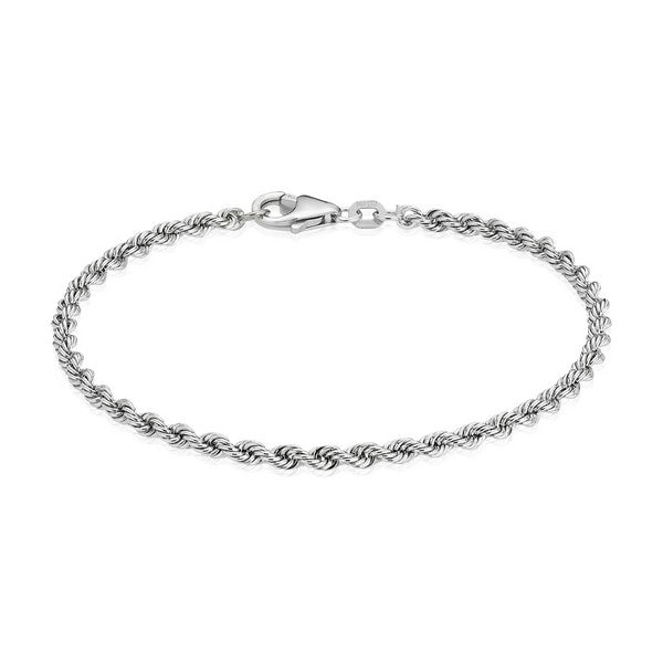 BNH Cordel armbånd i sølv 17–23 cm x 3,2–4,5 mm